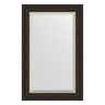 Зеркало настенное с фацетом EVOFORM в багетной раме чёрное дерево с золотом, 54х84 см, BY 3924
