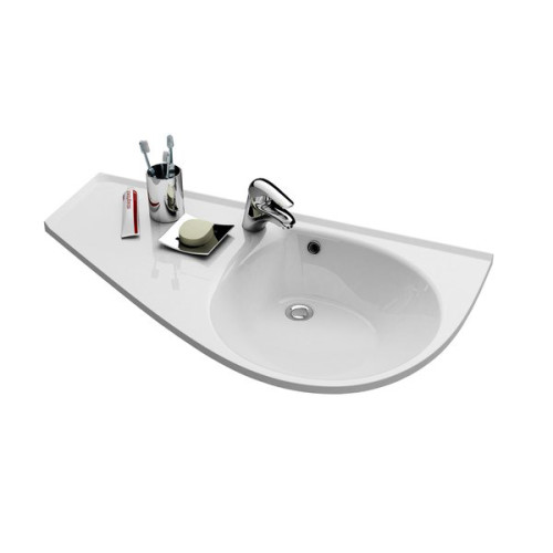 Раковина подвесная Ravak Avocado 65х53х16.5 литьевой мрамор, цвет Белый (XJ9L1100000)