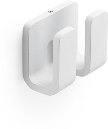 Gedy Outline, крючок двойной, цвет белый матовый