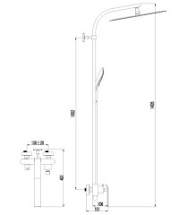 Душевая система Lemark Melange LM4960CW