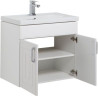 Тумба с раковиной Aquanet Рондо 70 белый (2 дверцы)