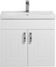 Тумба с раковиной Aquanet Рондо 70 белый (2 дверцы)