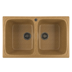 Мойка из искусственного мрамора MIXLINE ML-GM23 49,5x77,5 (525184)