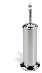 Stil Haus Giunone, напольный металлический ёрш, цвет белый - золото