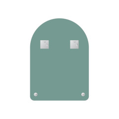 Зеркало настенное с полочкой Optima EVOFORM 50х70 см, BY 0510