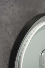 Xpertials OLEKR, зеркало 60 см, LED свет, вкл/выкл с диммером, антизапотевание, профиль черный матовый