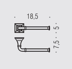 Держатель туалетной бумаги Colombo Design Portofino B3208 DX
