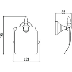Держатель для туалетной бумаги с крышкой Savol S-06851A хром