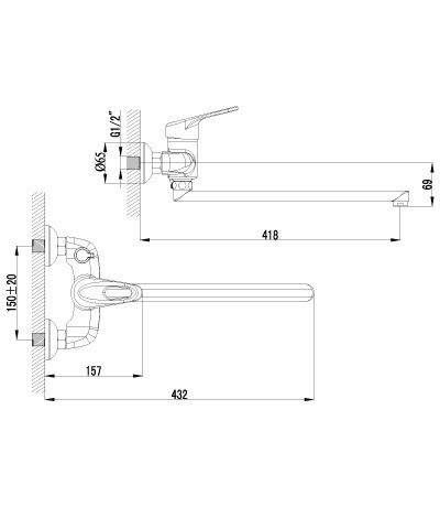 Смеситель Lemark Luna LM4117C