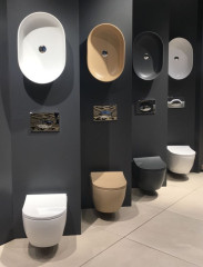 Раковина beWash Bogen на столешницу без отверстия под смеситель цвет черный глянец размер 600 мм 88601006