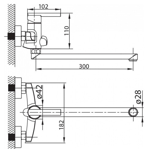 Смеситель Milardo Magellan MAGSBLCM10