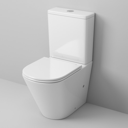 Унитаз Grossman GR-4450S (605*380*825) напольный БЕЗОБОДКОВЫЙ с тонкой крышкой