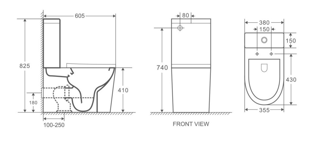Унитаз Grossman GR-4450S (605*380*825) напольный БЕЗОБОДКОВЫЙ с тонкой крышкой