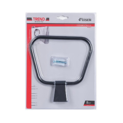 Полотенцедержатель кольцо Fixsen Trend, черный (FX-97811)