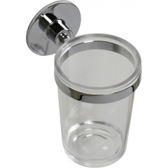 Подстаканник одинарный Fixsen Round, пластик, хром (FX-92106)