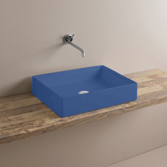 Раковина Artceram Scalino 550*380*115 отверстия для смесителя-отсутствуют Blue sapphire