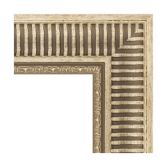 Зеркало настенное с фацетом EVOFORM в багетной раме серебряный акведук, 77х107 см, BY 1298