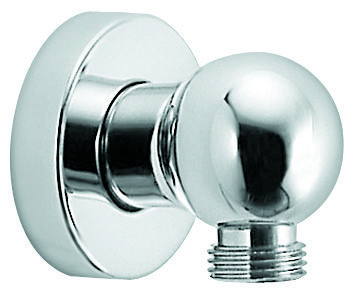 Emmevi, классический вывод из стены на 1/2 ММ, латунь, цвет белый/золото