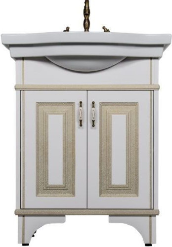 Мебель для ванной Aquanet Валенса 70 белый краколет/золото