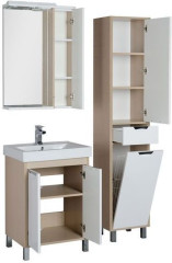 Мебель для ванной Aquanet Гретта 60 светлый дуб (2 дверцы)