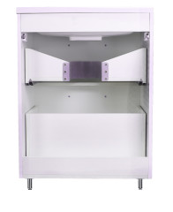 Тумба напольная Style Line Каре 60 (2 ящ.) Люкс белая, PLUS