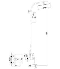 Душевая система Lemark Melange LM4962CW