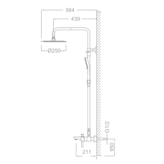 Душевая стойка Schein Icon 47415/8026055