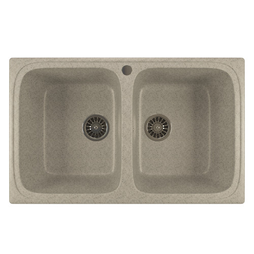 Мойка из искусственного мрамора MIXLINE ML-GM23 49,5x77,5 (525185)