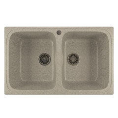 Мойка из искусственного мрамора MIXLINE ML-GM23 49,5x77,5 (525185)