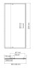 Душевая дверь в нишу WasserKRAFT Berkel 48P12 100х200