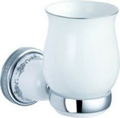 Sanibano Kleo, настенный керамический стакан, цвет золото - белая керамика