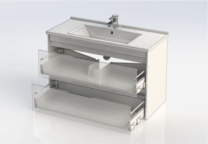 Тумба под раковину Aquanet Тулон 100 белый