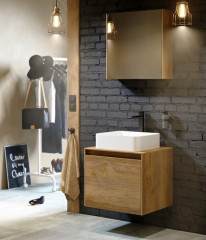 Подвесная тумба 60 см Aqwella MOB0106W+MOB0706BS