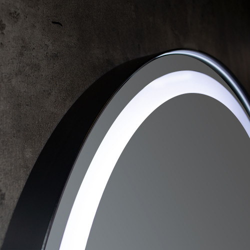 Xpertials OLEKR, зеркало 60 см, LED свет, вкл/выкл с диммером, профиль черный матовый