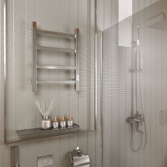 Полотенцесушитель электрический (лесенка) Bauedge Hotel DB-0017, 40x60 см