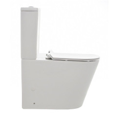 Унитаз напольный безободковый Bauedge Nimb NK0001-PRO, белый