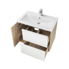 Тумба под раковину AQUATON Бостон 75 дуб светлый (1A252601BN010)