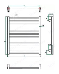 Водяной полотенцесушитель Grota Forte 53х90