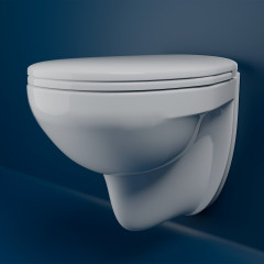 Унитаз подвесной LAUTA 270х470х365 быстросъемное сиденьем с микролифтом, белый (47302100005)