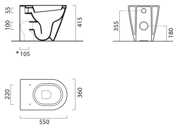 Унитаз GSI Norm 55 861411
