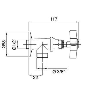 Кран Bugnatese Princeton 857