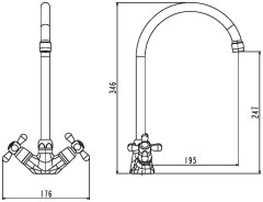 Смеситель Esko Vienna VN 06-2