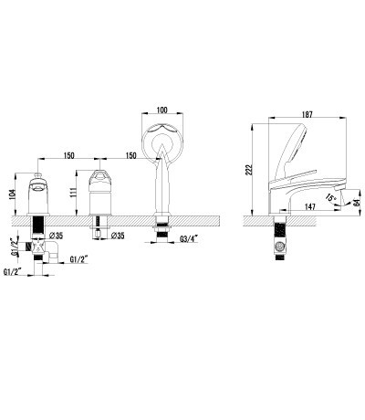 Смеситель Lemark Luna LM4145C