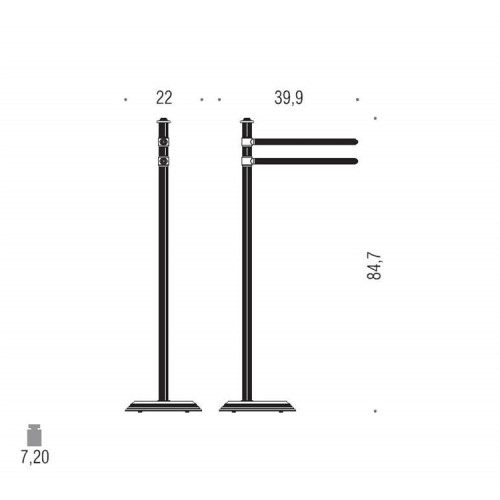 Напольная стойка Colombo Design Hermitage В3338