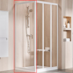 Душевая стенка Ravak Supernova APSS-90 профиль Белый стекло Transparent (94070102Z1)