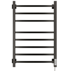 Полотенцесушитель Электрич.кабельный Ника STEP-2 80/50 RAL9005 черный матовый правый тэн