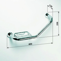 Поручень с мыльницей Bemeta Omega 102307032