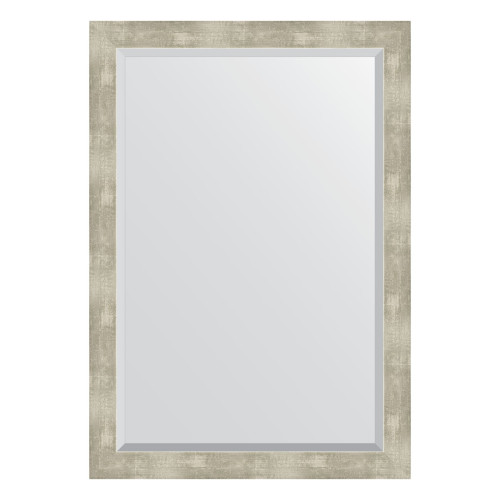 Зеркало настенное с фацетом EVOFORM в багетной раме алюминий, 71х101 см, BY 1199