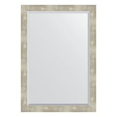 Зеркало настенное с фацетом EVOFORM в багетной раме алюминий, 71х101 см, BY 1199