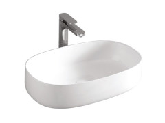 Раковина Artceram Cognac 550*350*145 отверстия для смесителя-отсутствуют White Matt